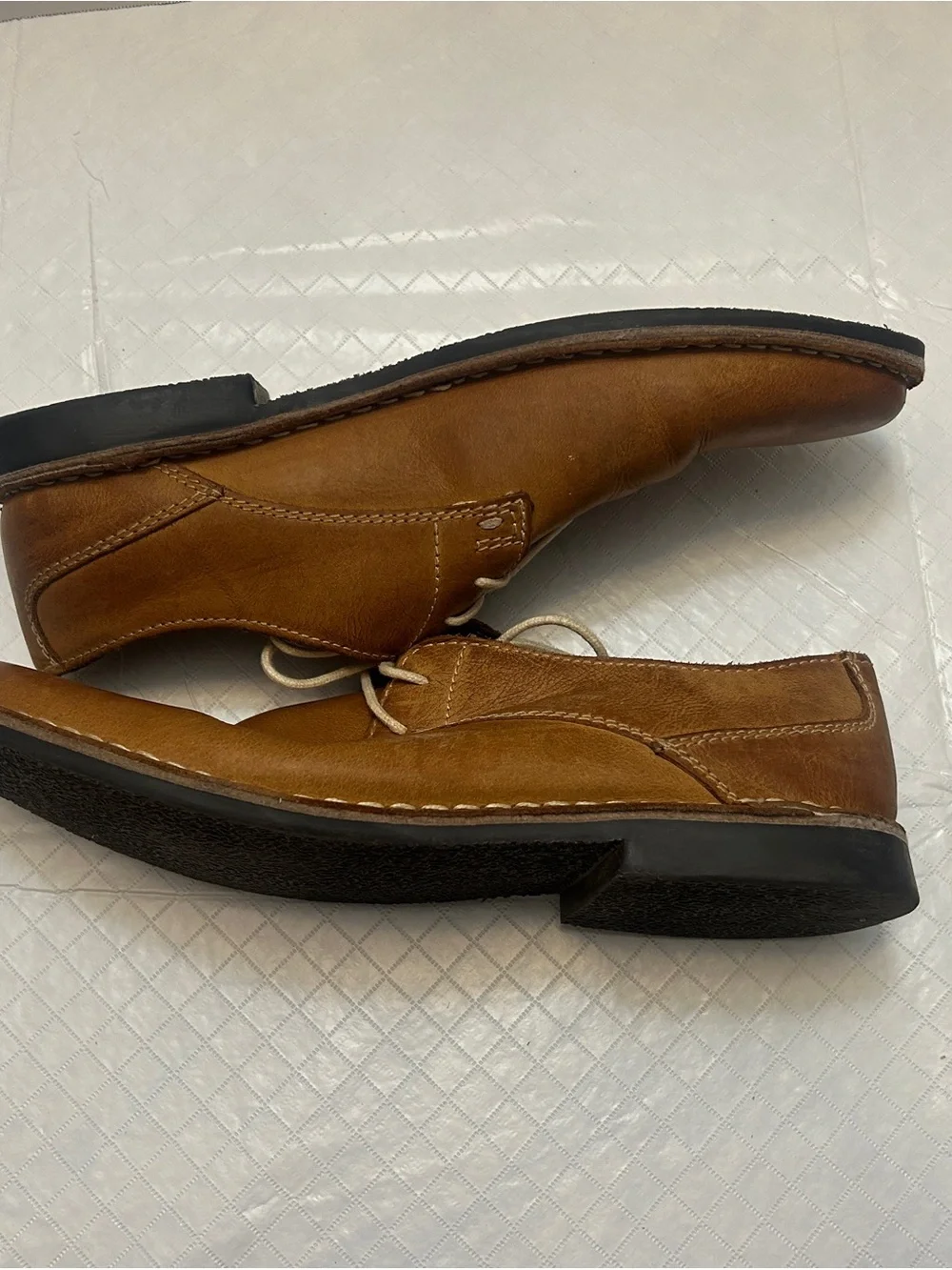 Red Tape Men's Brown Leather Oxford Dress Shoes Lace-Up Size 11